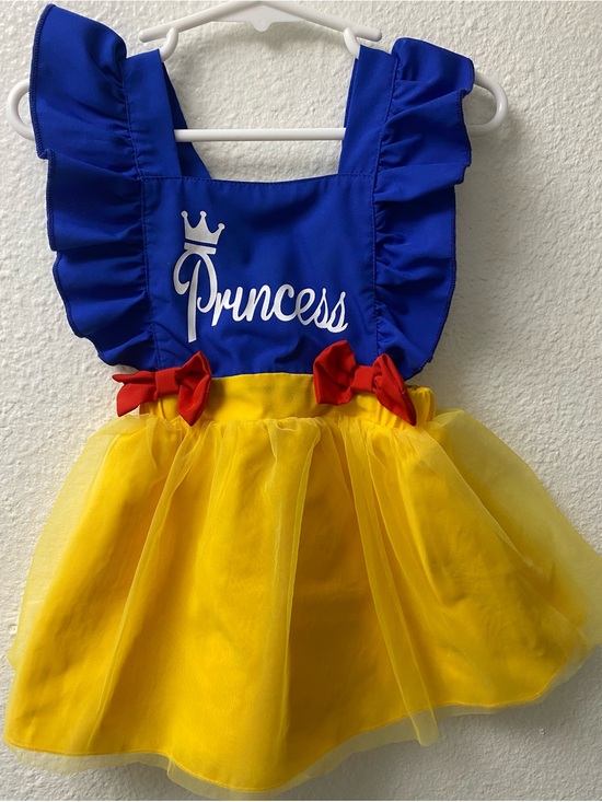 Other - Blue & Yellow Princess Dress-Up Costume with Red Bows